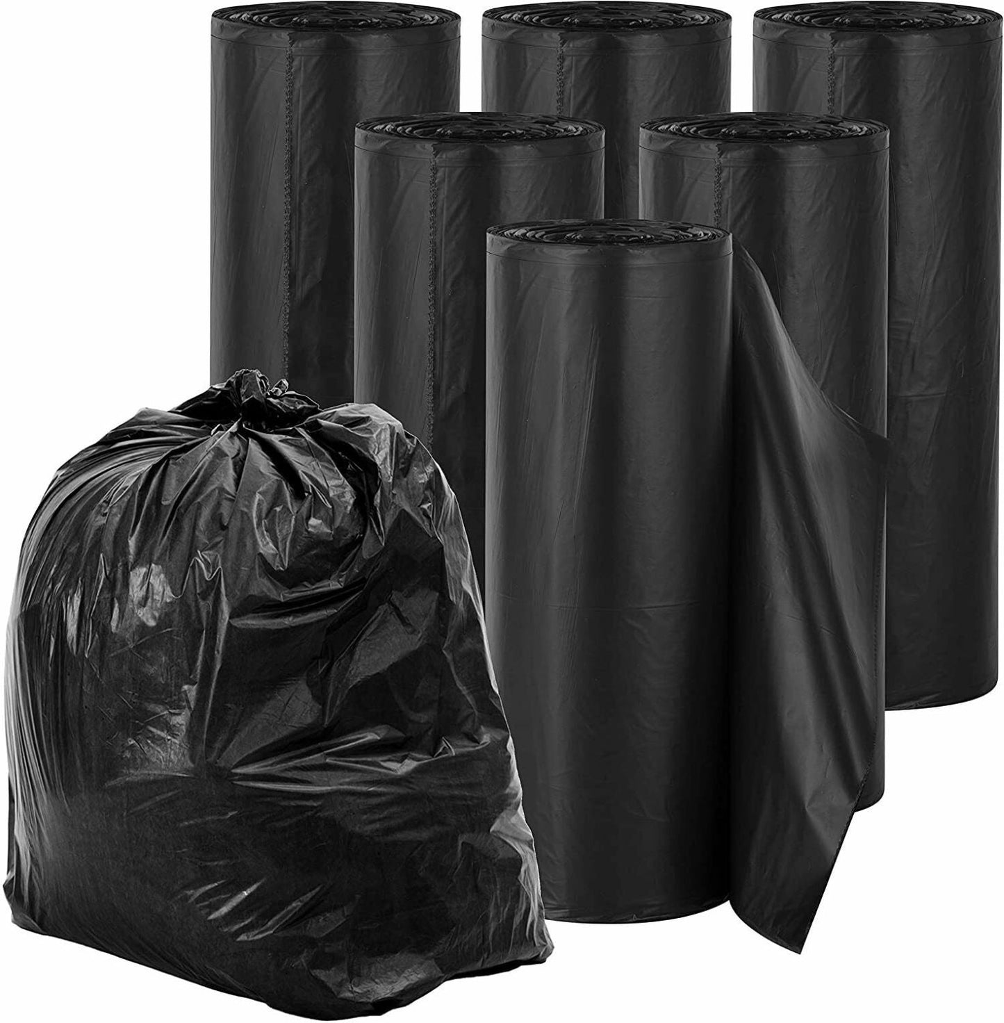 60 Gallon Black Can Liners - 38"x58"