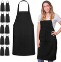Black Spun Apron With Pencil Pocket