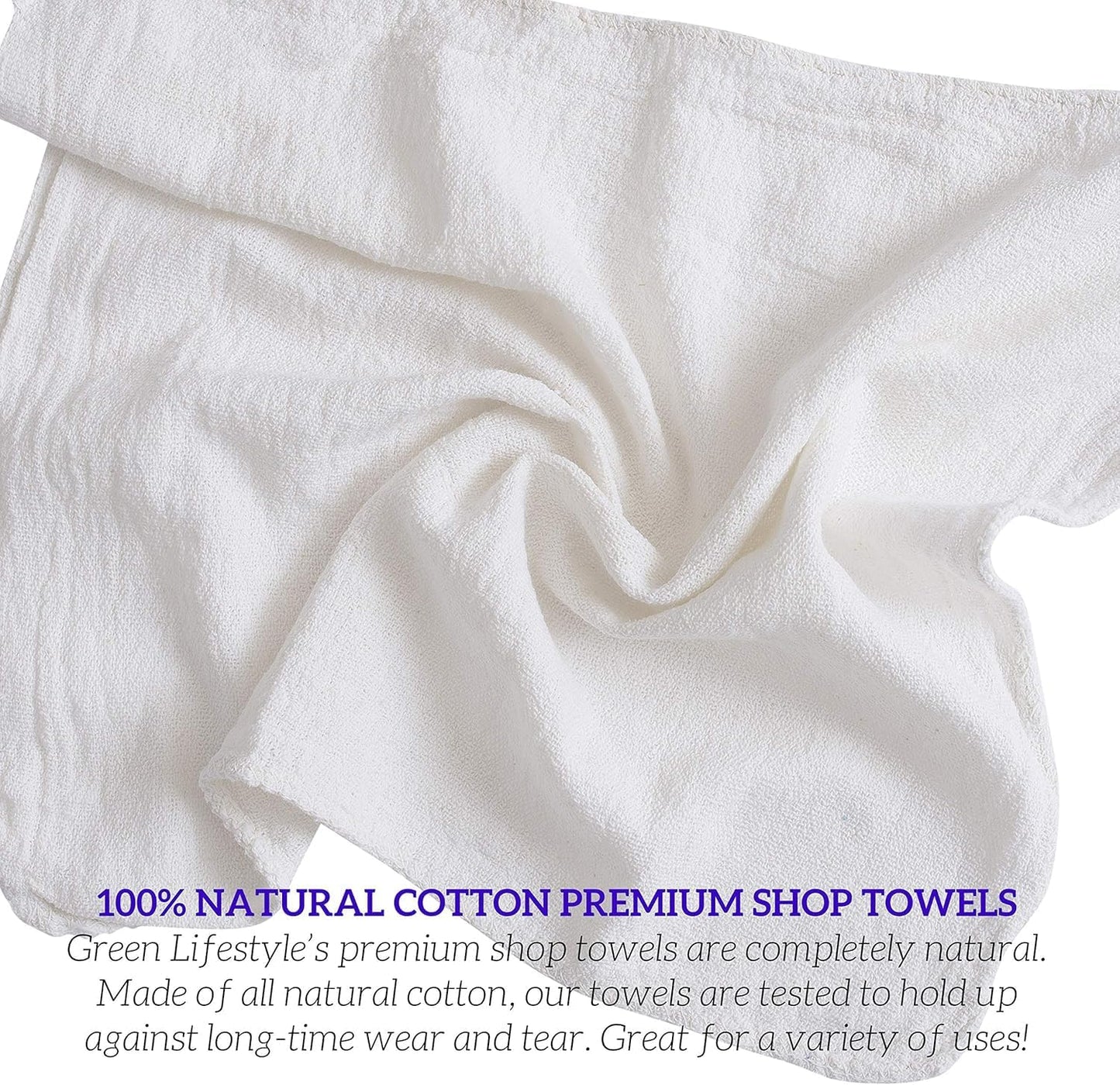 Heavy-duty cotton shop rag