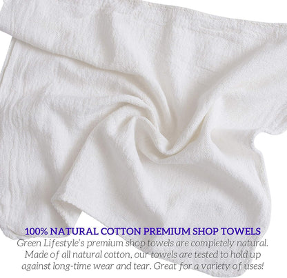 Heavy-duty cotton shop rag