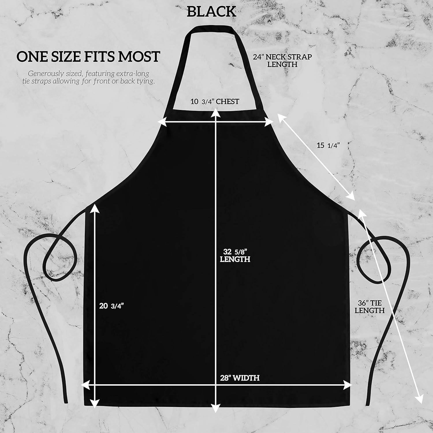 Spun polyester apron
