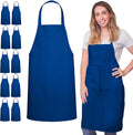 Royal Blue Spun Apron With Pencil Pocket
