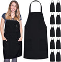Black Spun Apron With 3 Pockets