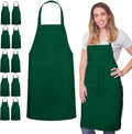 Forest Green Spun Apron With Pencil Pocket