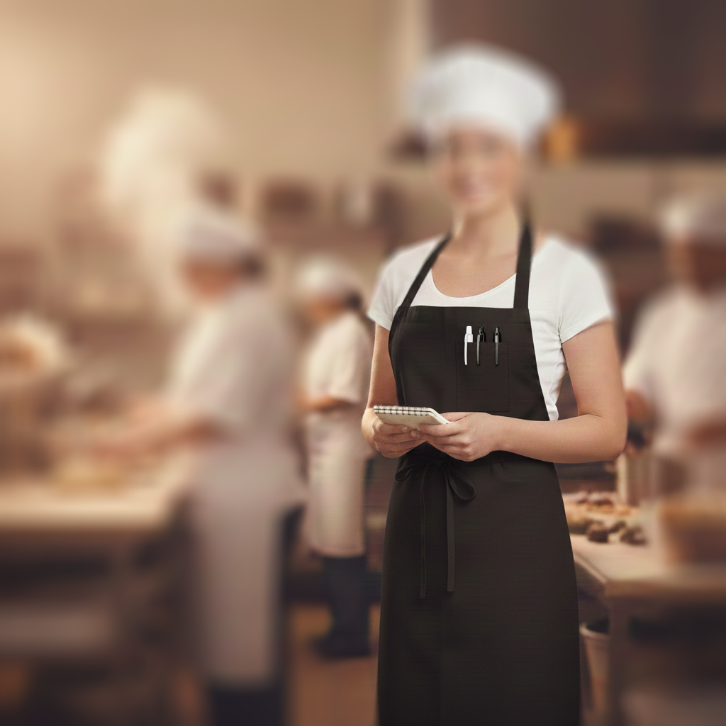 Spun Apron w/Pencil Pocket