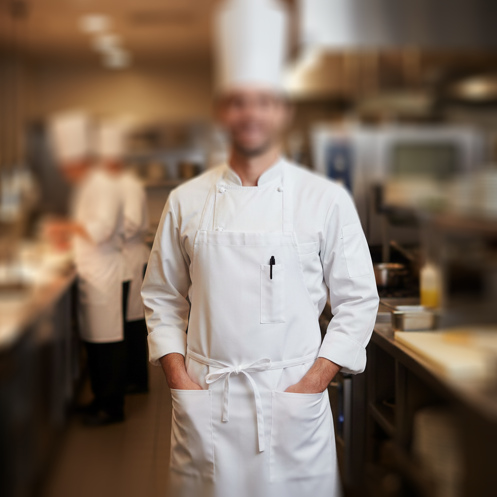 Spun Apron with 3 Pockets