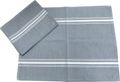 Grey Bistro Napkin with White Strips