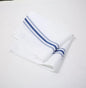 18"x22" White Bistro Napkin with Black Stripe